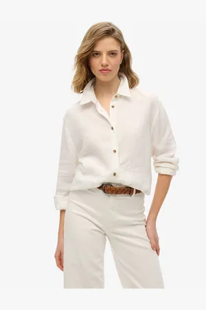 Superdry Casual 100% Linen Boyfriend Shirt36