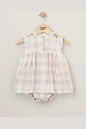 Mamas & Papas Pink Gingham Sun Dress56cm