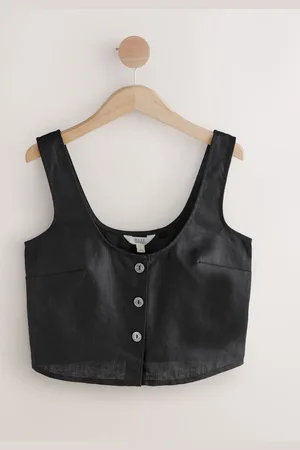 Next 100% Hør Button Down Top36