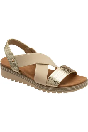 Dunlop Elasicated Strap Wedge Sandalseu41