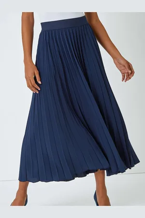 Roman Pleated Maxi Skirt44