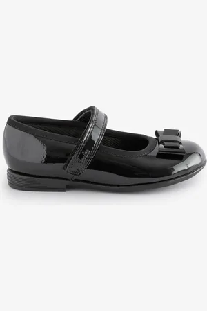 Clarks Finja Tap Mary Jane Bow Leather Shoes
