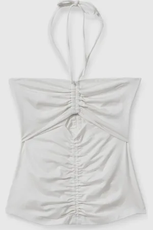Reiss Solare Ruched Halterneck TopM