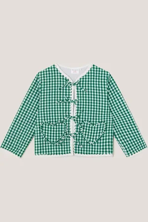 Monsoon Gingham Tie 100% Cotton Jacket134140cm