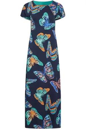 Weird Fish Mirren Printed 100% Organic Cotton Maxi Dress44