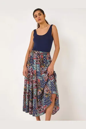 Roman Patchwork Tiered Skirt42