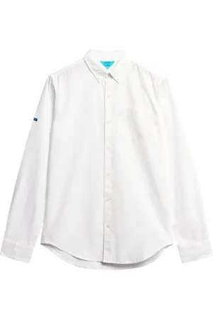 Superdry Oversized 100% Cotton Studios Linen Button Down Shirtxlarge