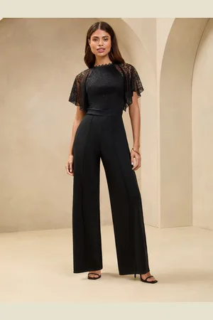 Lipsy London Short Sleeve Lace Jumpsuit36