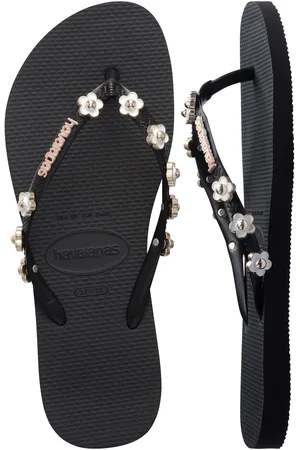 Havaianas Slim Stylish Black Flip Flops4-5