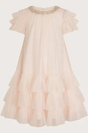 Monsoon Alexandria Sequin Ruffle Tulle Swing Dress152158cm