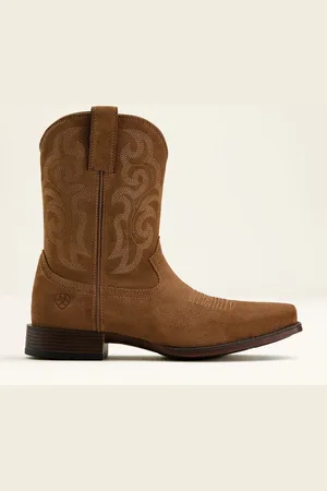 Ariat MNS Bodie Zip Suede Western Brown Boots