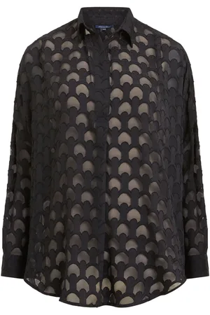 French Connection Geo Burnout Popover ShirtM