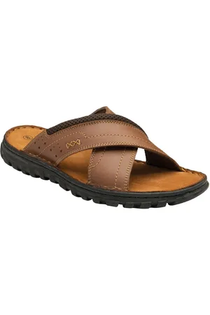 Lotus Leather Mule Sandals