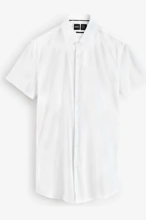 HUGO BOSS Extra Slim Fit Stretch Poplin Shirt44cm R (UK 17.5 R)
