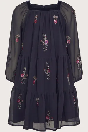 Monsoon Udsmykket Chiffon Kjole5 år (110cm)