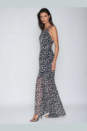 Religion Open Back Halterneck Ametrine Maxi Dress44