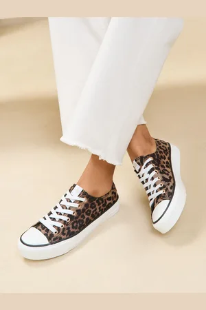 Lipsy London Low Top Lace Up Canvas Trainers