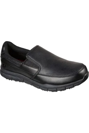 Skechers Herre Nampa Groton Slip Resistant Slip On Sko