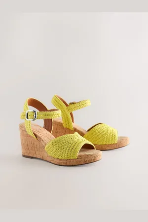 Next Forever Comfort Round Toe Crochet Cork Wedgeseu375