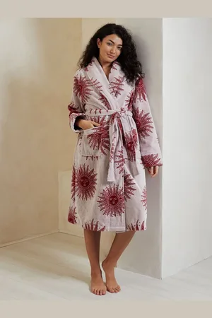 Chelsea Peers 100% Cotton Towelling Bohemian Sun Print Dressing Gown42