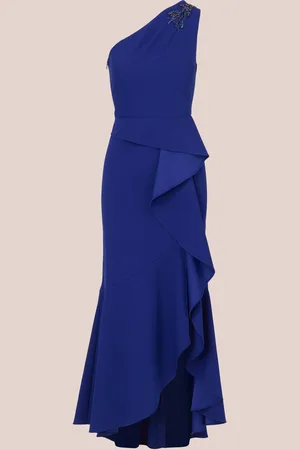 Adrianna Papell Studio Perlestrikket Crepe-kjole46