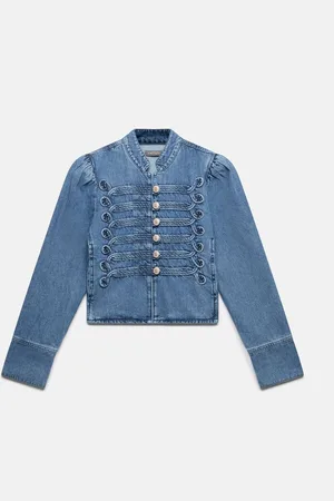 mint&berry Wash Denim Military 100% Cotton Jacketsmall