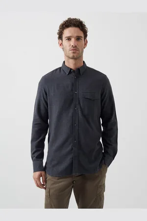French Connection 100% Cotton Flannel Long Sleeve Shirtmedium