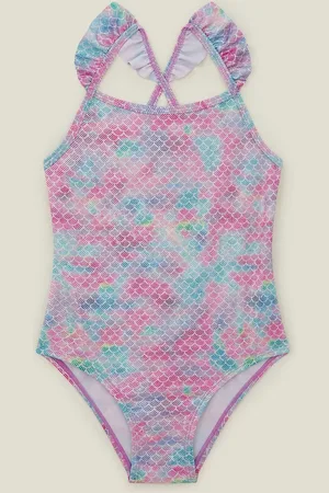 Accessorize Girls Frilly Mermaid Swimsuit5 - 6 år (110 - 116cm)