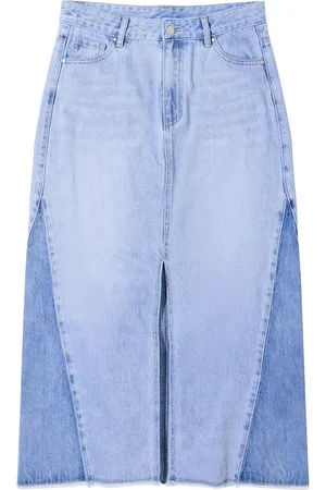 Joe Browns Mid-Wash Frayed Hem Denim Skirt40