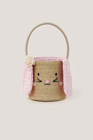 Monsoon Bunny Gingham Basket Bagen