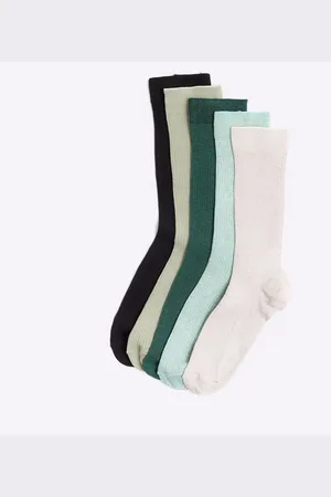 River Island Ribbed Ankle Socks 5 Packonesize