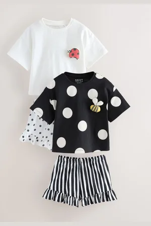 Next 100% Cotton Top and Shorts Set 2 Pack (3mths-7yrs)6874cm