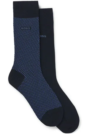 HUGO BOSS Patterned Regular Length 2 Pack SocksS-M