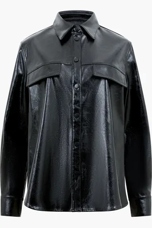 French Connection PU Emmett OvershirtL
