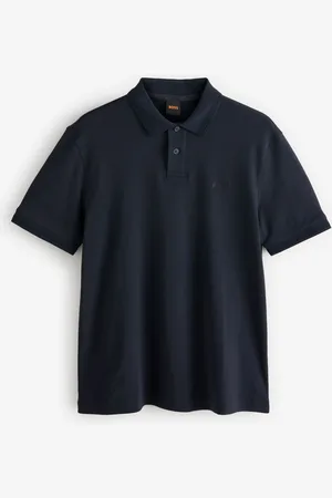 HUGO BOSS Interlock Logo Jersey 100% Cotton Polo ShirtL