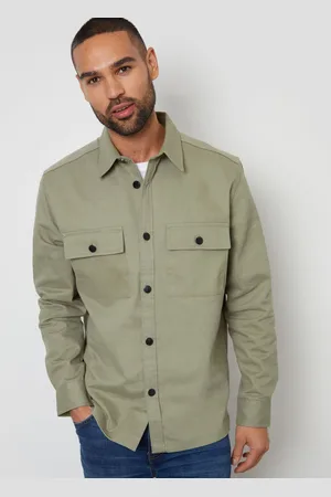 Threadbare Twill Button Up 100% Bomuld ShacketStor