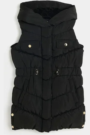 River Island Piger Faux Fur Med hætte Gilet11 - 12 år (146 - 152cm)