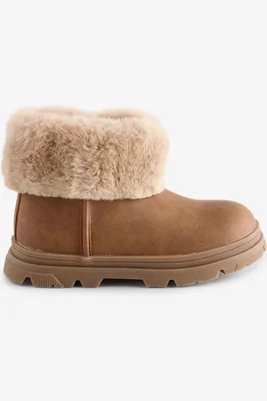 Schuh Cherry Faux Fur Brown Boots