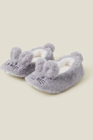 Accessorize Piger Faux Fur Bunny Ballerina Hjemmesko13-1