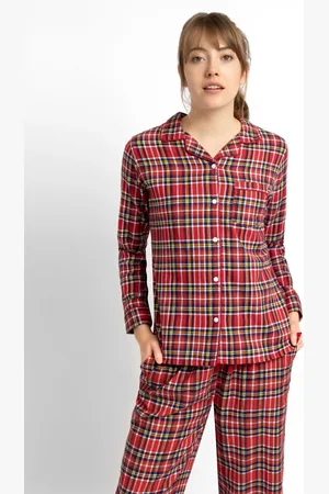JoJo Maman Bébé Kvinders Tartan PyjamassætM