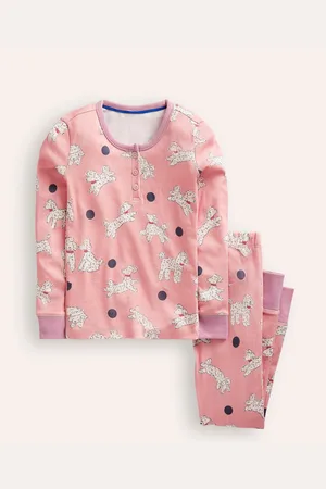 Boden 100% Cotton Dalmation Snug Henley Pyjamas140146cm