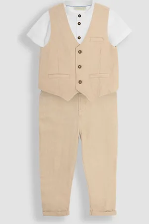 JoJo Maman Bébé 3-Pieces Vest, Skjorter & Bukser Sæt5 - 6 år (110 - 116cm)