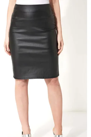 Roman Faux Læder Pull On Pencil Nederdele44