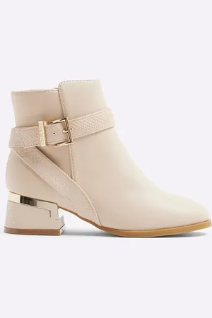 River Island Girls Faux Leather Heeled Boots
