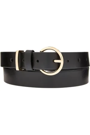 Accessorize Rund Spænde Læder Jeans BælterS