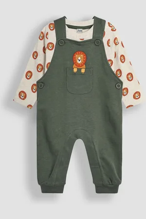 JoJo Maman Bébé Appliqué Pocket Dungarees and Top Set3 - 6 måneder (62 - 68cm)