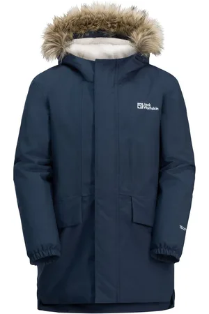 Jack Wolfskin Navy Cozy Bear Trim Lang Jakke11 - 12 år (146 - 152cm)