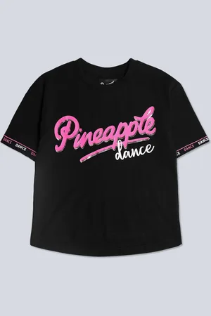 Pineapple Logo Girls Dance Crop T-shirt7 - 8 år (122 - 128cm)