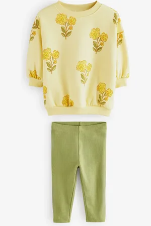 Next 100% Cotton Sweatshirt and Leggings Set (3mths-7yrs)6 - 7 år (116 - 122cm)