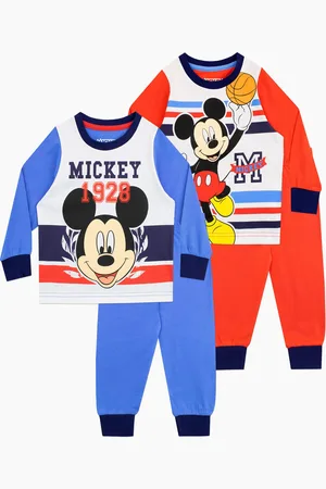 Character 100% Cotton Mickey Mouse Pyjamas 2 Pack4 - 5 år (104 - 110cm)